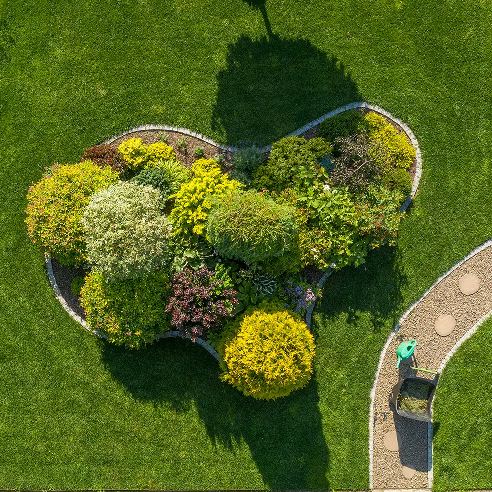 Riverton full install — Riverton, UT · sod, beds & irrigation
