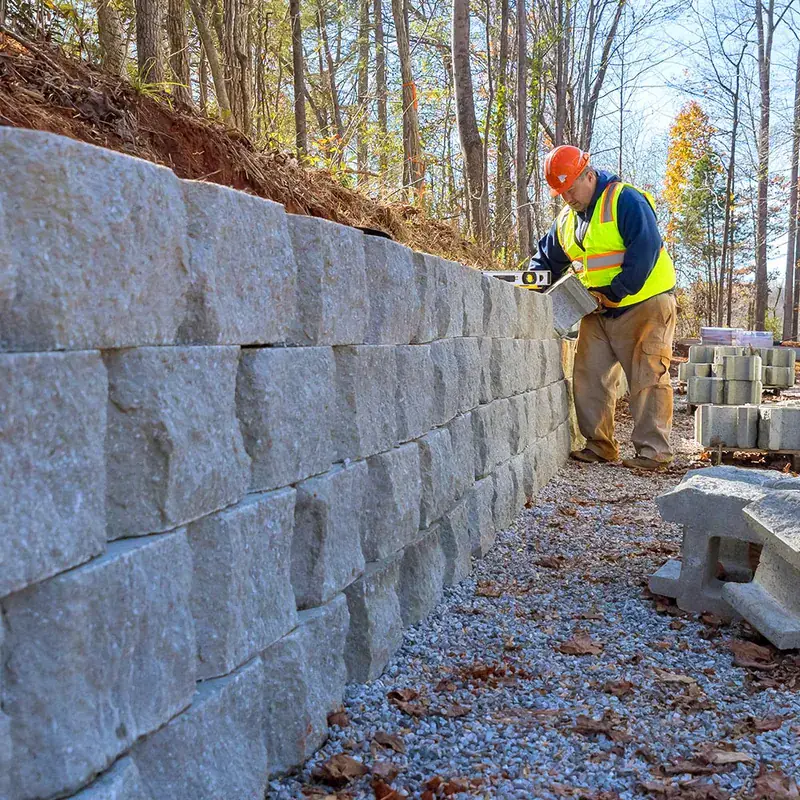 Millcreek retaining + planting — Millcreek, UT · segmental wall + color